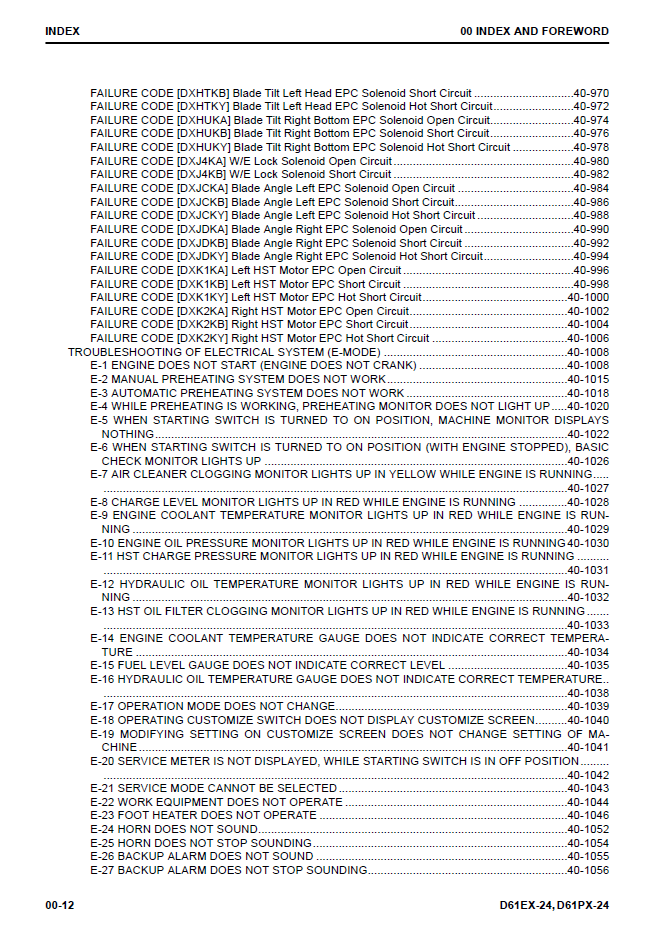 Komatsu D61EX-24 D61PX-24 Bulldozer Manual SEN06577-02 PDF