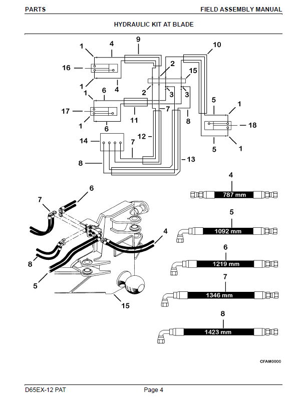 Komatsu D65EX-12 PAT Dozer Assembly Instructions CEAWD01701