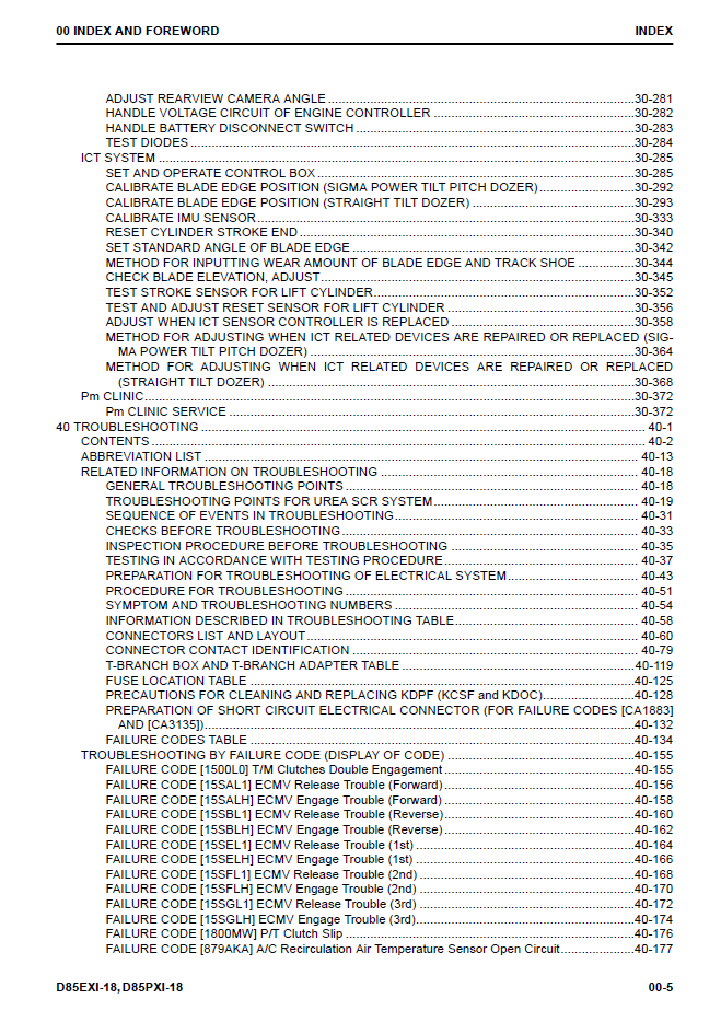 Komatsu D85EXi-18 D85PXi-18 Repair Manual SEN06576-01 PDF