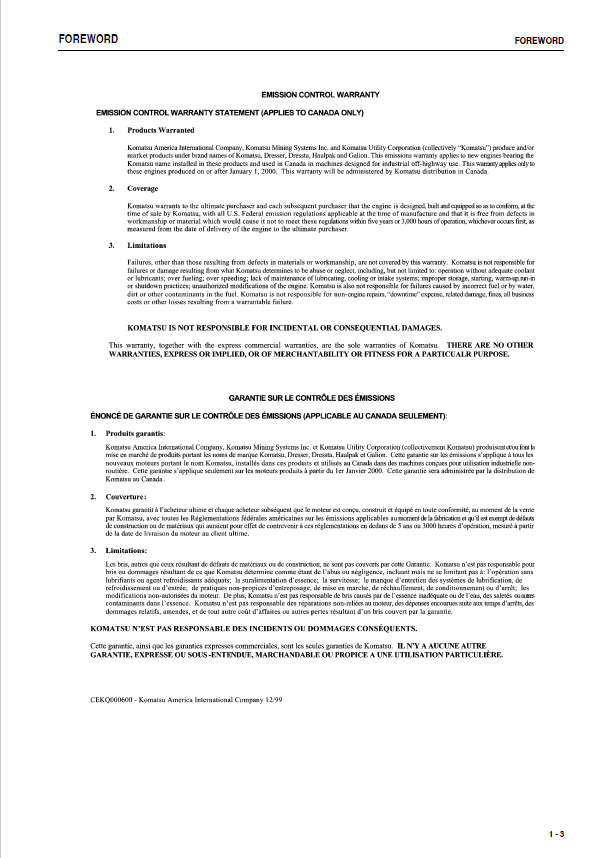 Komatsu GD655-3C Operation and Maintenance Manual Download