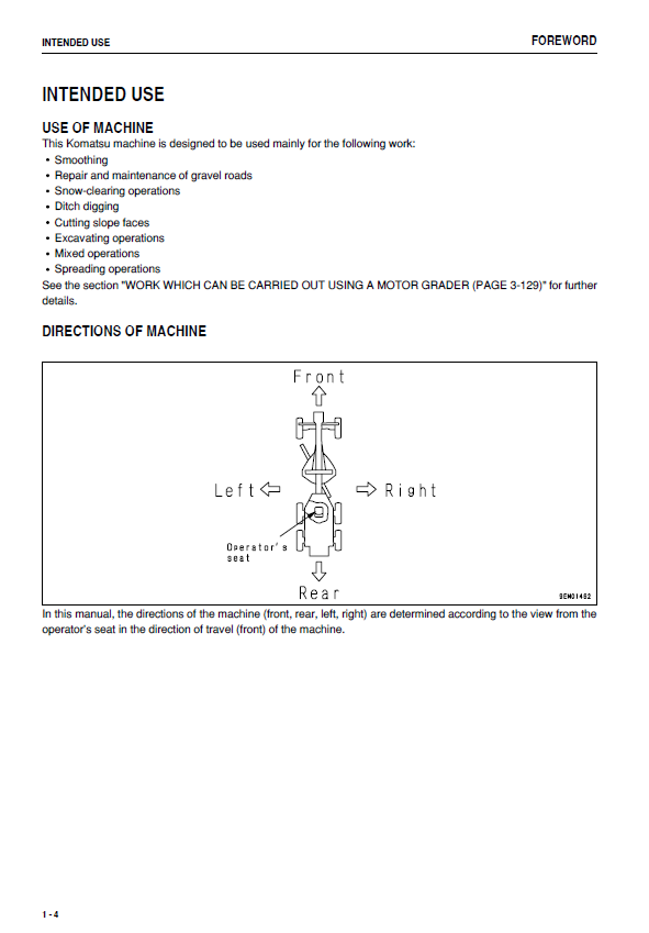 Komatsu GD655-5 Motor Grader Manual: Operation & Maintenance PDF
