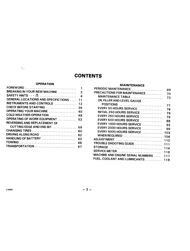 Komatsu GD825A-1 Operation Manual SEAM02350100 PDF