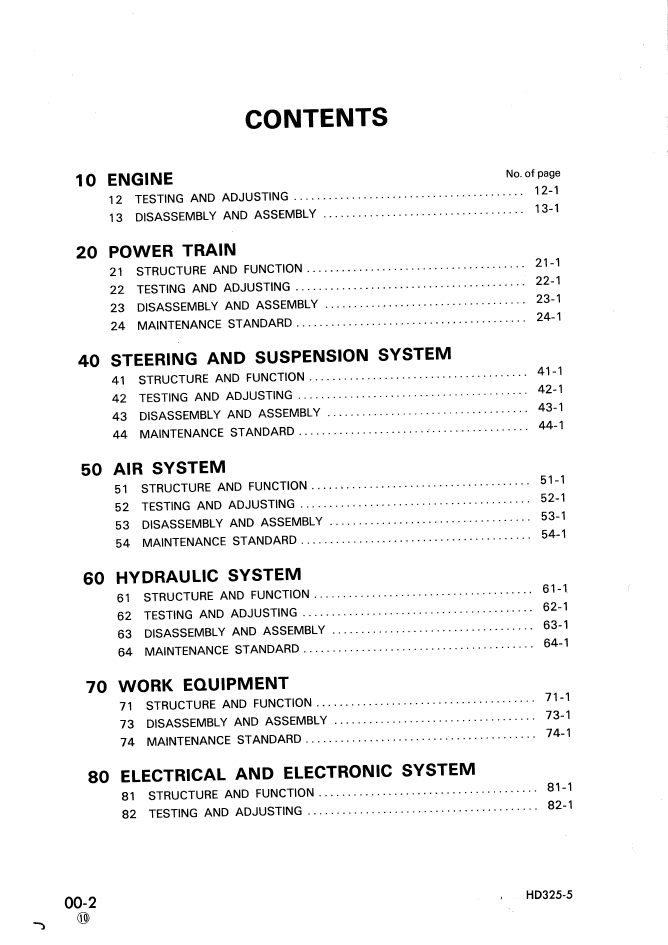 Komatsu HD325-5 Engine Service Manual SEBM05660510 PDF