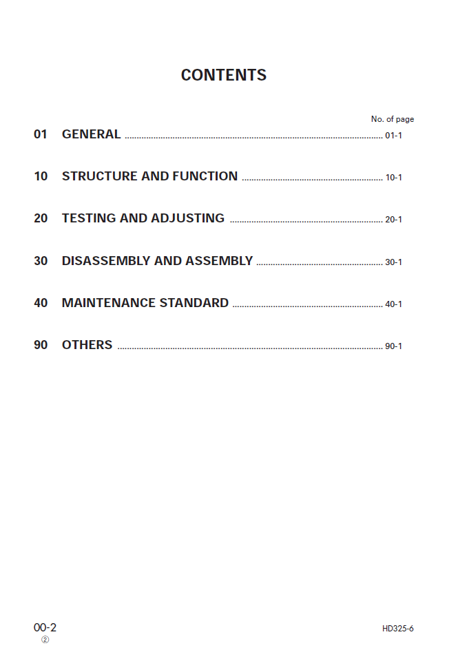 Komatsu HD325-6 Engine Repair Manual SEBM015115 PDF