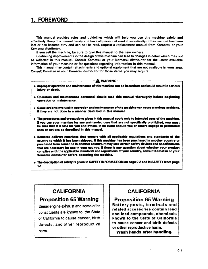 Komatsu HD325-6 Off-Highway Truck Operation & Maintenance PDF Manual | SEADW00500