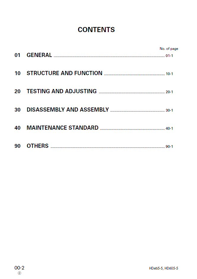Komatsu HD465-5 Engine Repair Manual SEBM015209 PDF