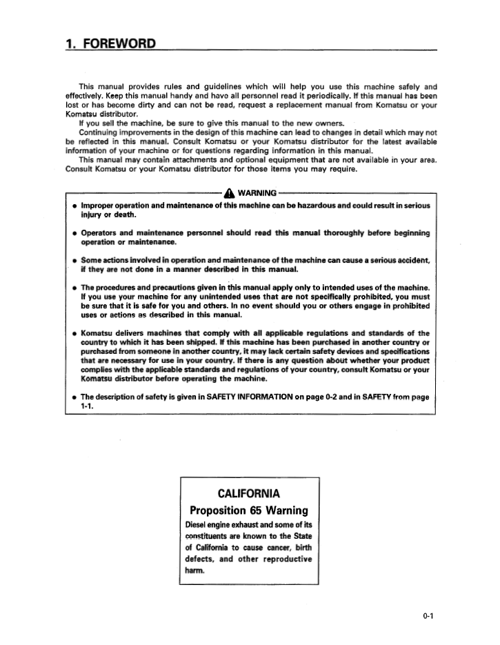 Komatsu HD465-5, HD605-5 Off-Highway Truck Operation Instructions (Pub. SEAD05690508)
