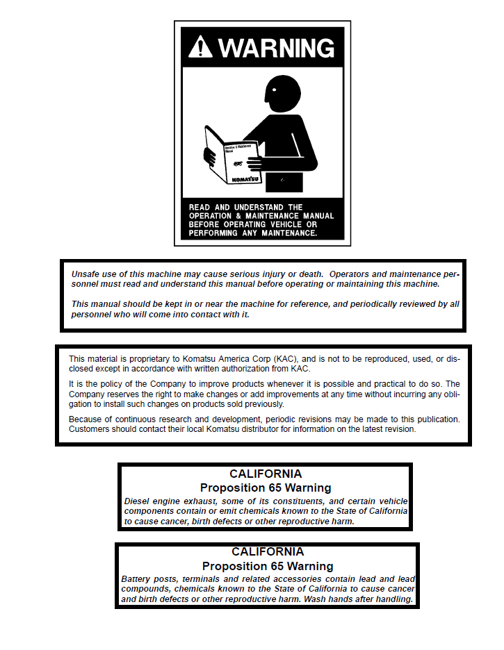 Komatsu HD785-5LC Workshop Manual CEBM006103 PDF