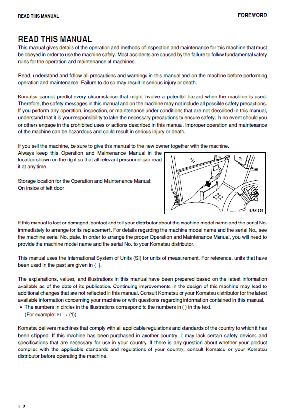 Komatsu HD785-7 Manual PDF – TEN00809-00 Operation & Maintenance