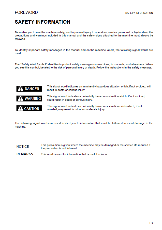 Komatsu HM250-2 Articulated Hauler Maintenance Manual EEAM027602