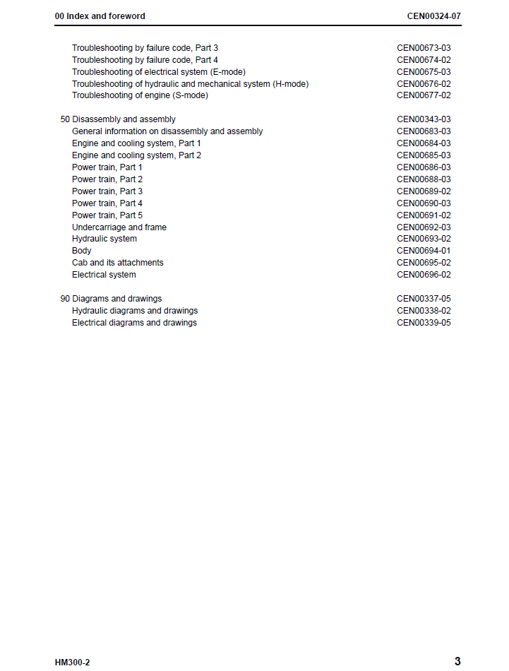 Komatsu HM300-2 Workshop Manual CEBM007700 PDF