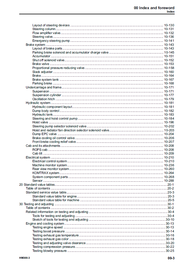 Komatsu HM300-3 Articulated Truck Workshop Manual SEN05629-04 PDF