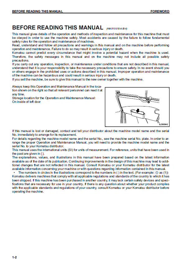 Komatsu HM300-3 Operator Manual PDF – Operation and Maintenance Guide