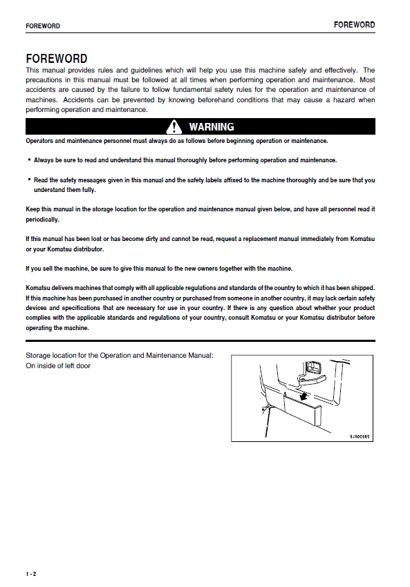Komatsu HM400-2 Operation & Maintenance Manual PDF Download