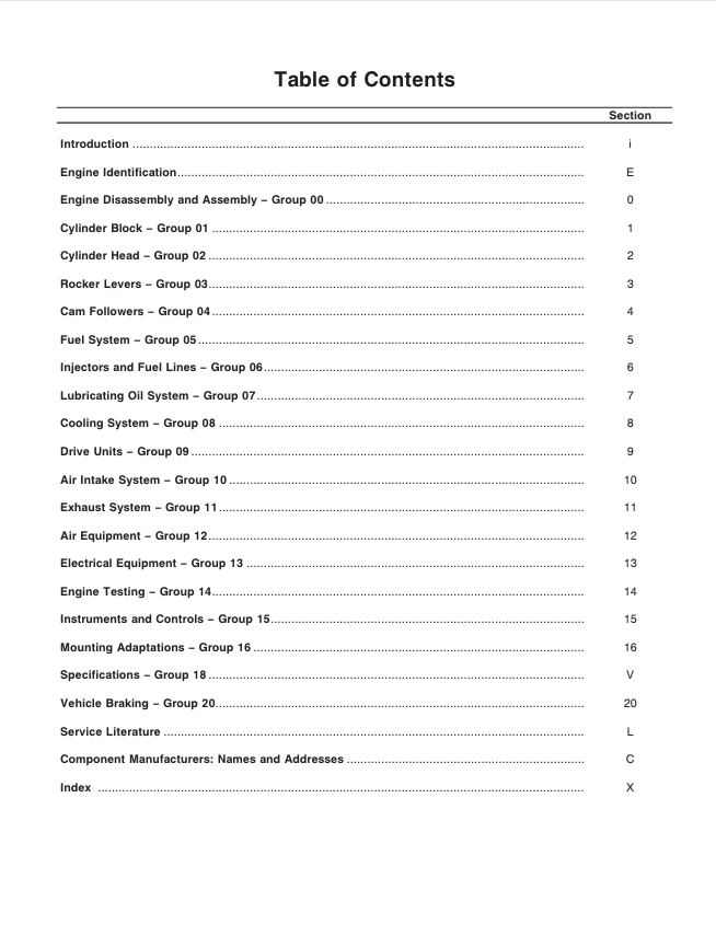 Komatsu M11 Series Engine Service Manual PDF