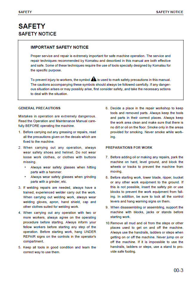 Komatsu PC09-1 Workshop Manual PDF SEBM026105