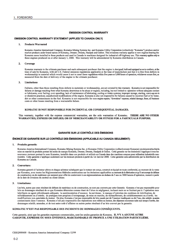 Komatsu PC100 / PC120 / PC130 Excavator Service & Maintenance Guide | SEAM002213T PDF