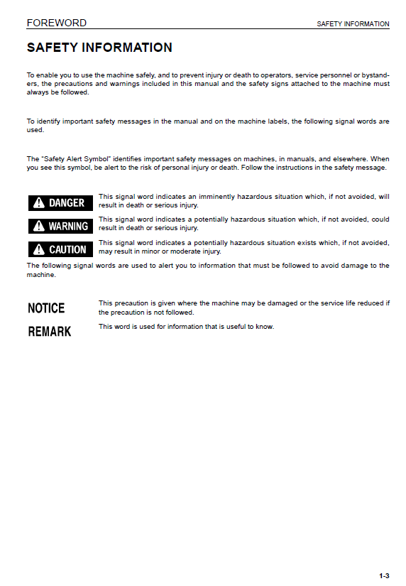 Komatsu PC128US-8 Excavator Manual: Operation & Upkeep PDF