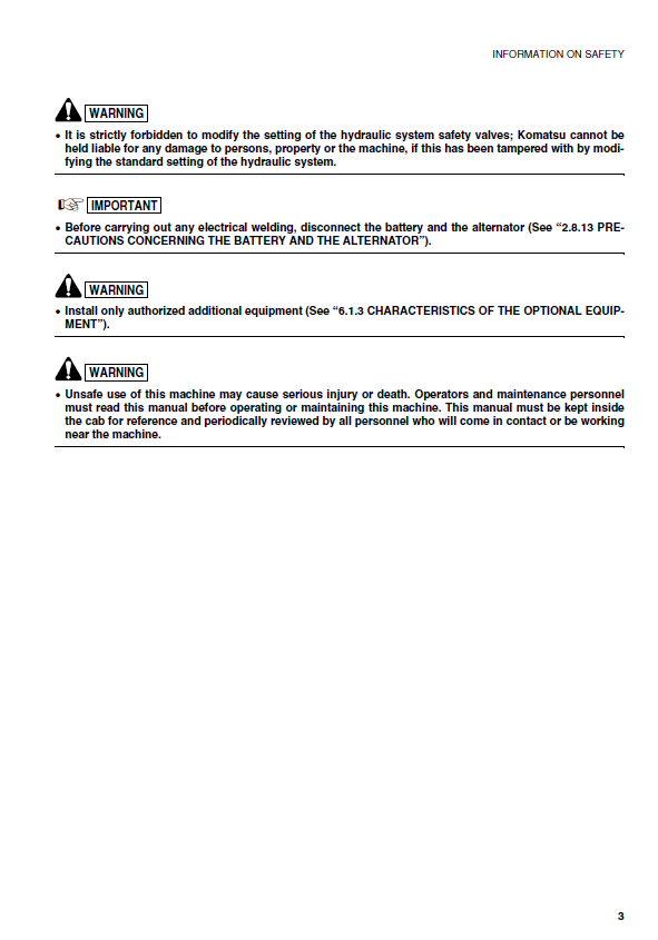 Komatsu PC15R-8 Deluxe Mini Excavator Service & Maintenance Guide PDF