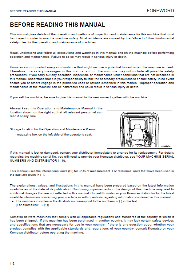 Komatsu PC200-8, PC200LC-8, PC240LC-8 Excavator Manual (KEAM042800 PDF)