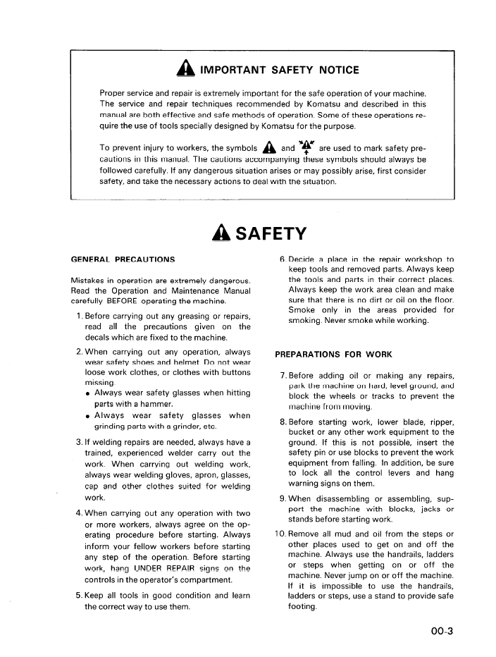 Komatsu PC200 PC220-5 Excavator Workshop Guide SEBDA2050508