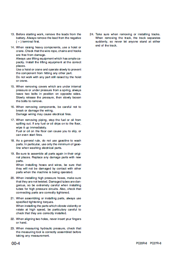 Komatsu PC20R-8 / PC27R-8 Excavator Shop Manual: Complete Service & Troubleshooting Guide