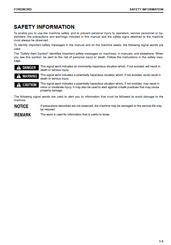 Komatsu PC210LC-11 Operator & Maintenance Guide PDF