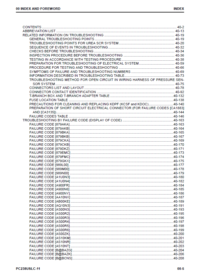 Komatsu PC238USLC-11 Workshop Manual SEN06635-02 PDF