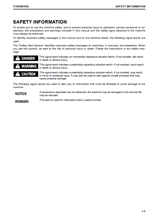 Komatsu PC240LC-11 Excavator O&M Manual PDF Download (TEN00698-01)