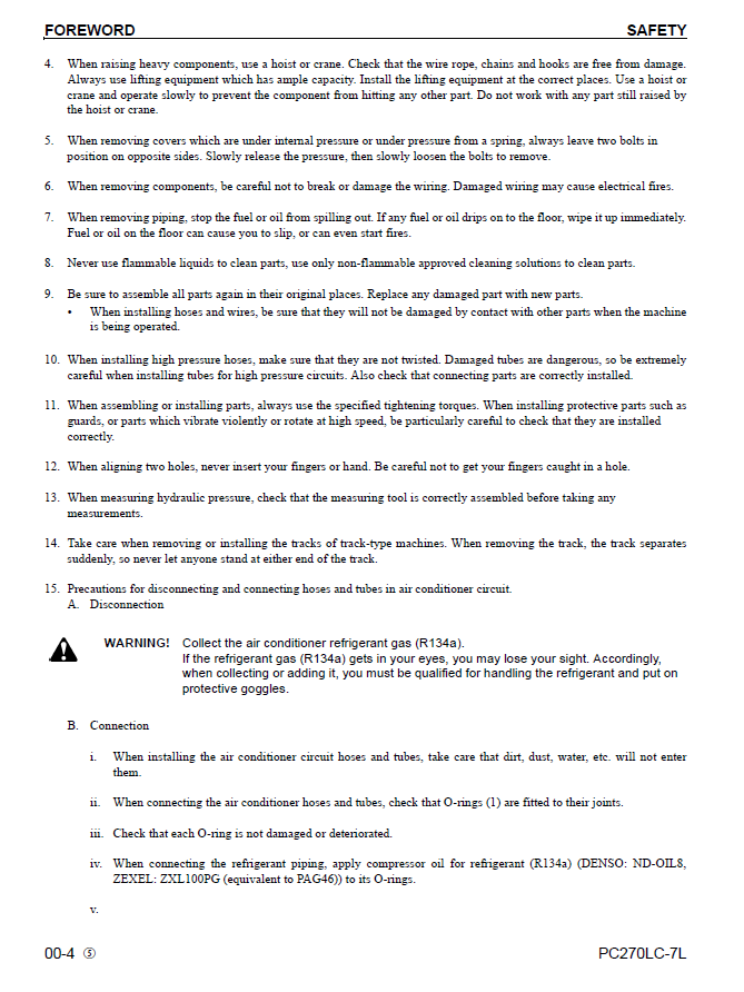 Komatsu PC270LC-7L Shop Manual CEBM005905 PDF