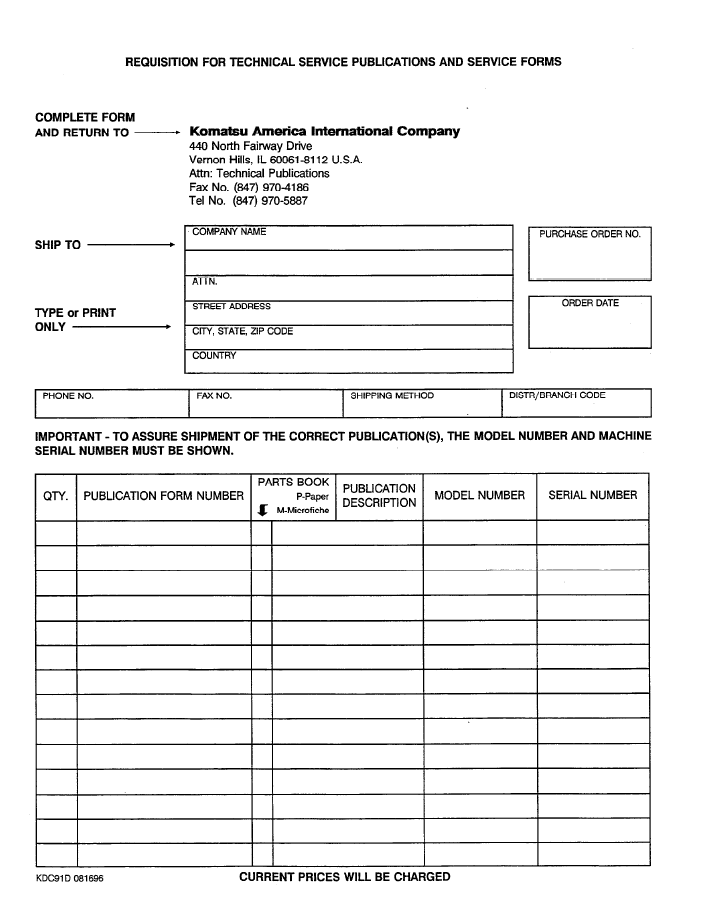 Komatsu PC300LC-6 PC300HD-6 Excavator Manual CEAD3006C1