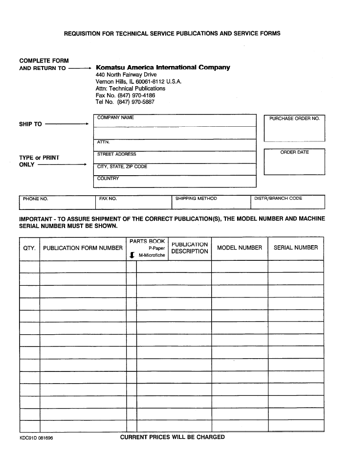 Komatsu PC300LC-6 PC300HD-6 Repair Manual CEBD3006C2 PDF
