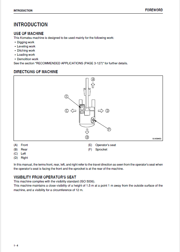 Komatsu PC300LC-7E0 & PC350LC-7E0 Hydraulic Excavator Manual