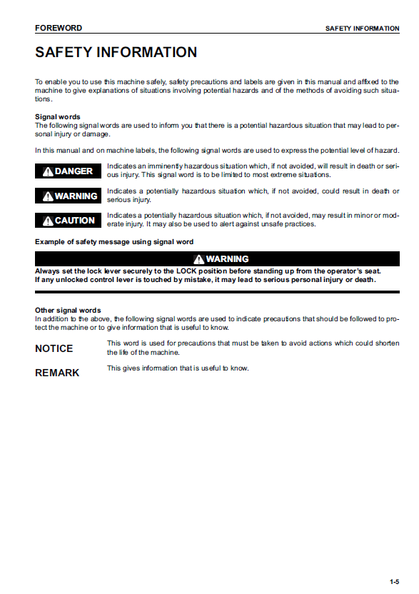 Komatsu PC300, 300LC-7, PC350, 350LC-7 Excavator PDF Service Manual