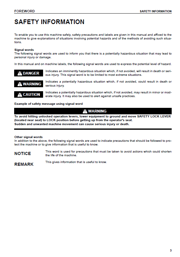 Komatsu PC340NLC-7K Operation & Maintenance Guide PDF