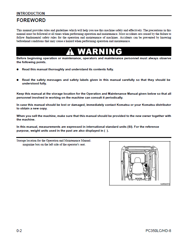 Komatsu PC350LC-8 PC350HD-8 Maintenance Manual CEAM021802