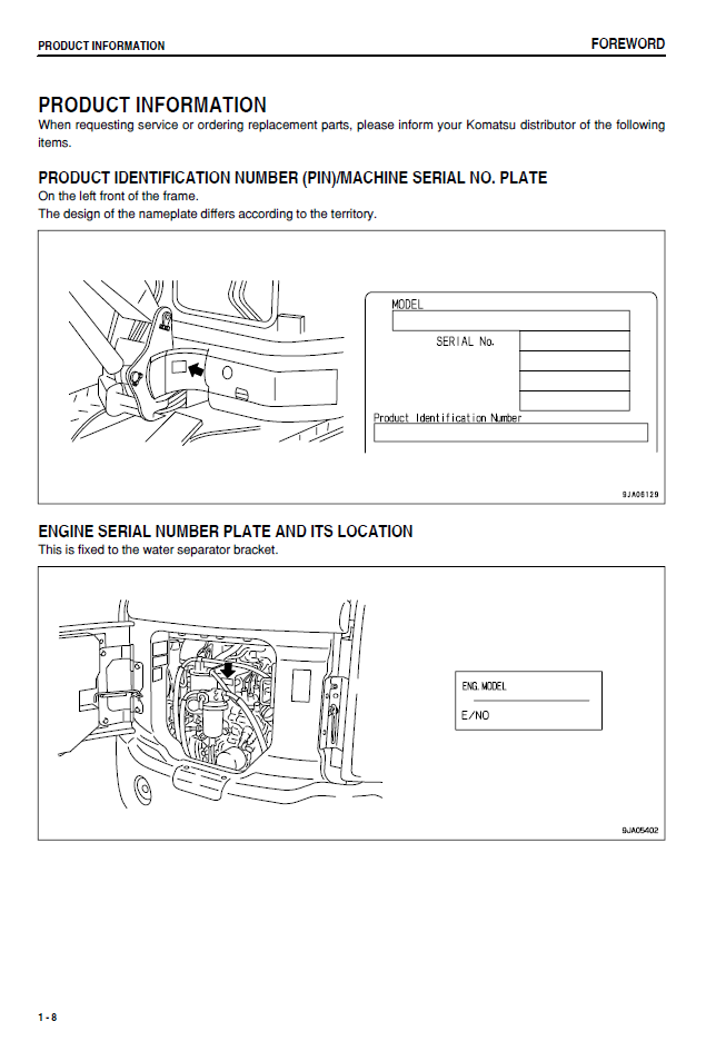 Komatsu PC35MR-2 Maintenance Manual SEAM060100T PDF