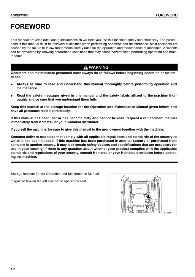 Komatsu PC360-7 Hydraulic Excavator Maintenance Manual OMEH3607M1
