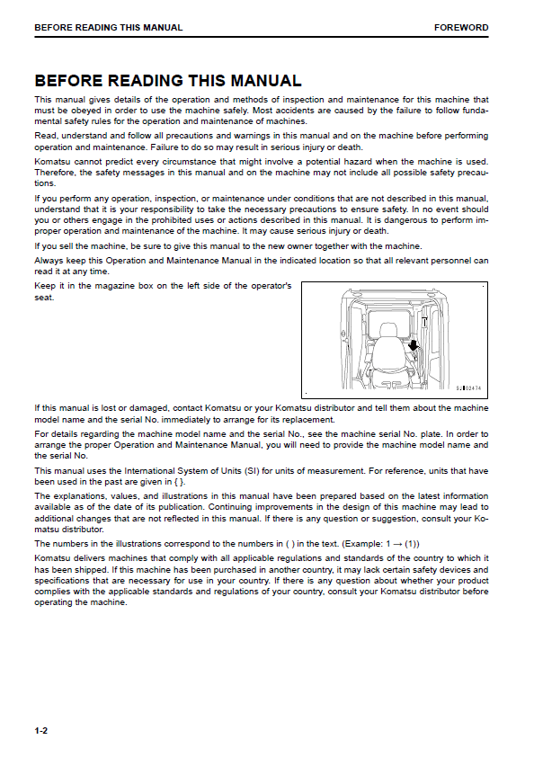Komatsu PC360LC-11 PC390LC-11 Hydraulic Excavator Guide CEAM028804 PDF