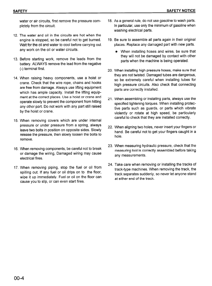 Komatsu PC400LC-6 PC400HD-6 Excavator Service Manual CEBD4006C3
