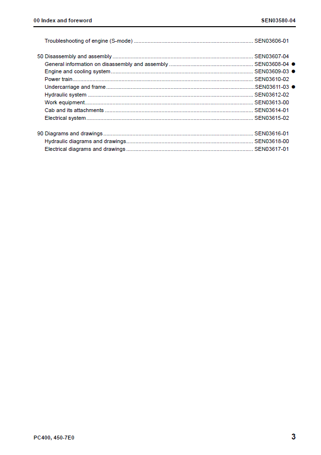Komatsu PC400 PC450-7E0 Repair Manual SEN03578-04 PDF