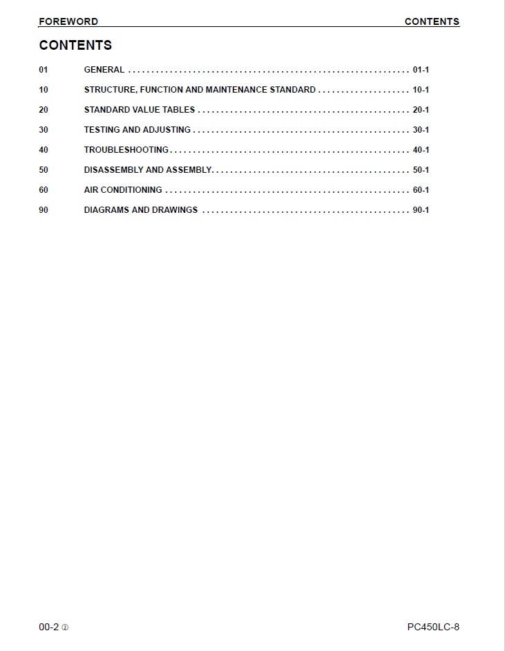 Komatsu PC450LC-8 Workshop Manual CEBM007602 PDF