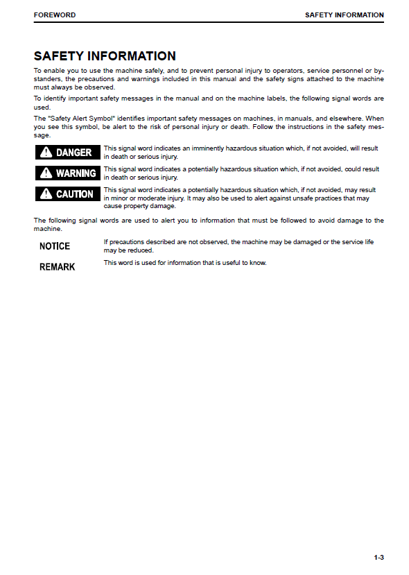 Komatsu PC490LC-11 Maintenance & Operation Manual (TEN00771-00)
