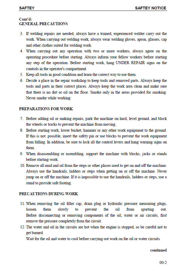 Komatsu PC5500-6 Backhoe Attachment Service & Repair Manual PDF