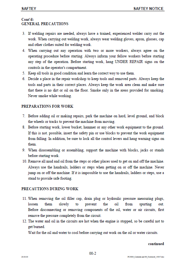 Komatsu PC5500-6 Mining Shovel Service Manual SMPC550015022D PDF