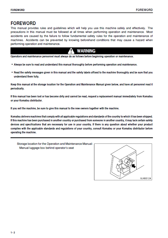 Komatsu PC600-6/PC600LC-6 Excavator Operation & Maintenance PDF Manual | SEAM022108T