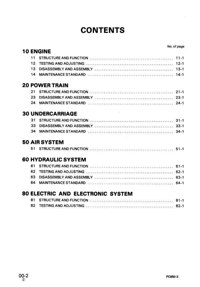 Komatsu PC650-3 Engine Shop Manual PDF – SEBM02090307