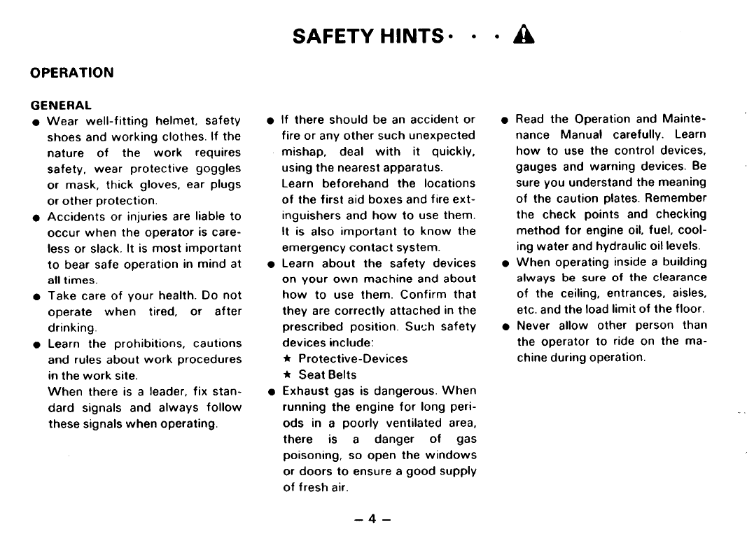 Komatsu PC650-3 Operation Manual SEAM02090303 PDF