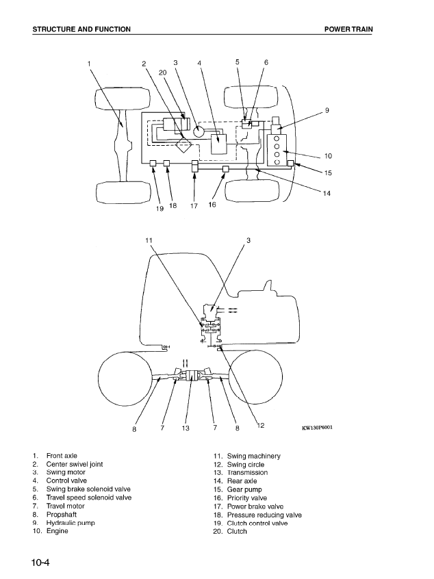 Komatsu PW170ES-6K Hydraulic Excavator Maintenance & Service Manual