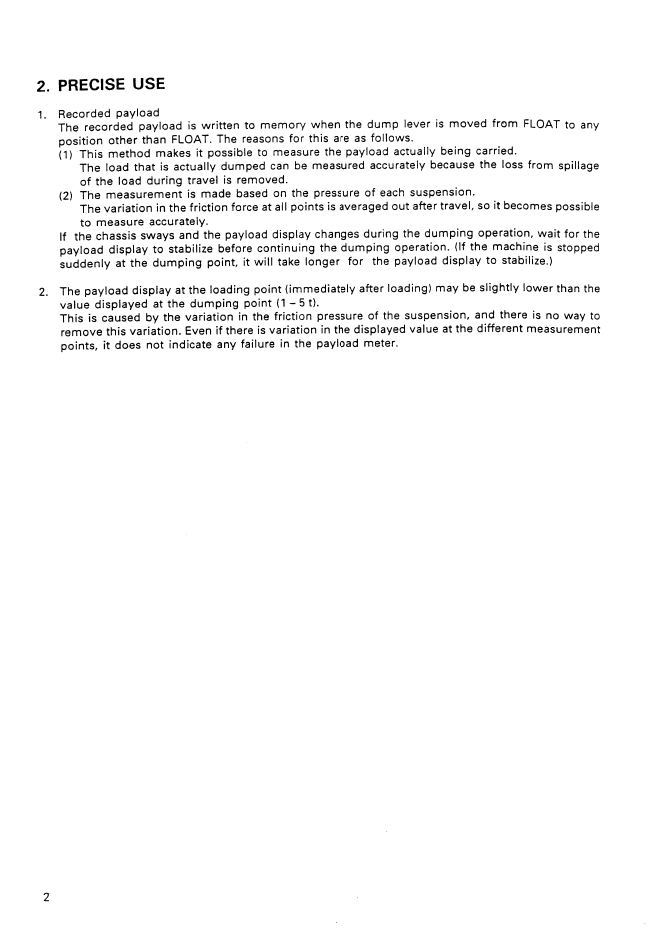 Komatsu Payload Meter II (PLMII) System Manual PDF - Publication SEATD00904